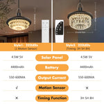 Lampe solaire LED étanche extérieure IP65 ABS Art Déco Changement Couleur Autonome Urgence