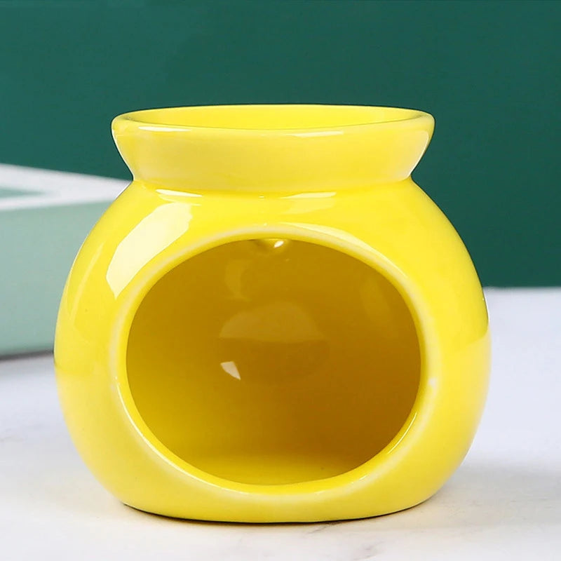diffuseur d'odeurs brûleur d'arômes bougie céramique moderne vert bleu rouge rose jaune blanc salon