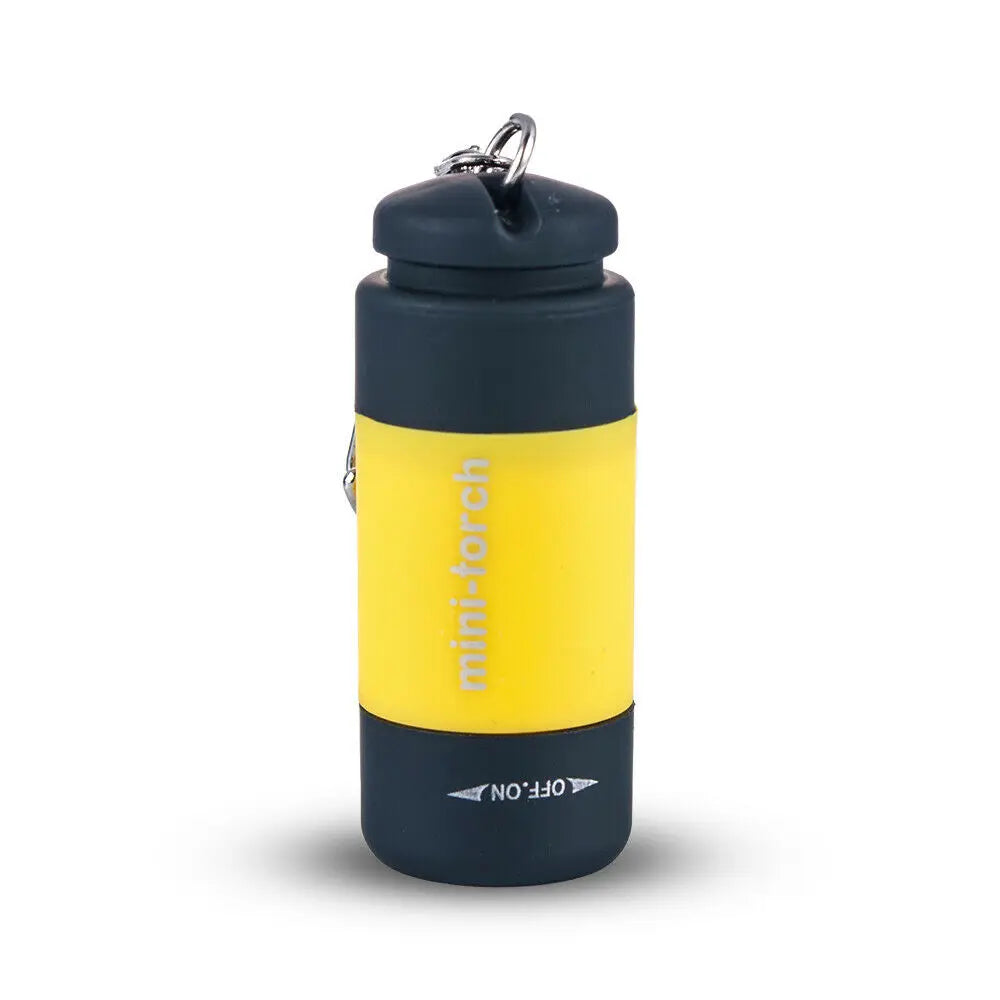 torche led rechargeable portable mini annuaire clé interrupteur on off camping urgence