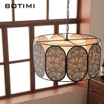 suspension lumineuse moderne pendentif tissu fleurs noir gris beige vert rose