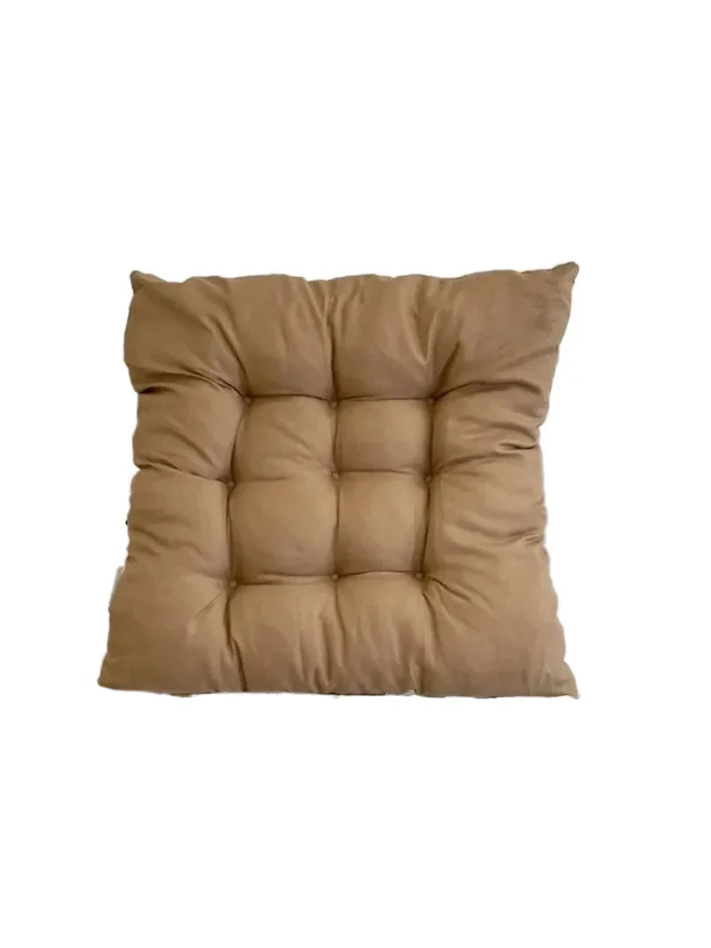 coussin carré marron clair quadrillé moderne massage amovible lavable mousse pe polyester coton lit