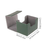 boîtes rangement pliantes simili cuir rouge verte violette grise noire moderne