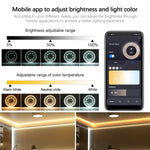 Module lumière LED intelligent blanc moderne diodes circulaire 220V RGBCW connectivité wifi gradation vocalisée
