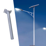 support lampe poteau rue lumineux fixe plaque métal gris moderne