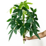 plantes artificielles feuilles vertes monstera palmes extérieures decoration moderne jardins maison tronc faux