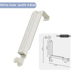 crochet mural multifonctionnel blanc gris moderne adhésif durable non rouillant clips rangement serviette rétractable