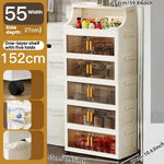 boîtes rangement blanc moderne roulettes porte tiroir compartiments transparents facile