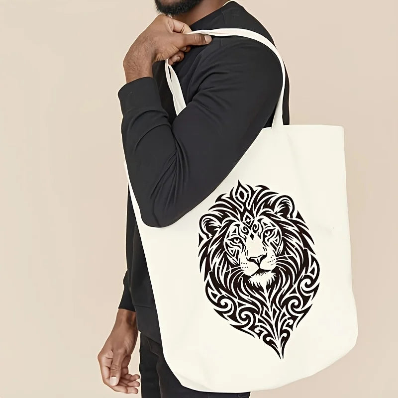 pochoir stencil lion stylisé motifs floraux blanc brun artisanal adhésif peinture bois décoration intérieure
