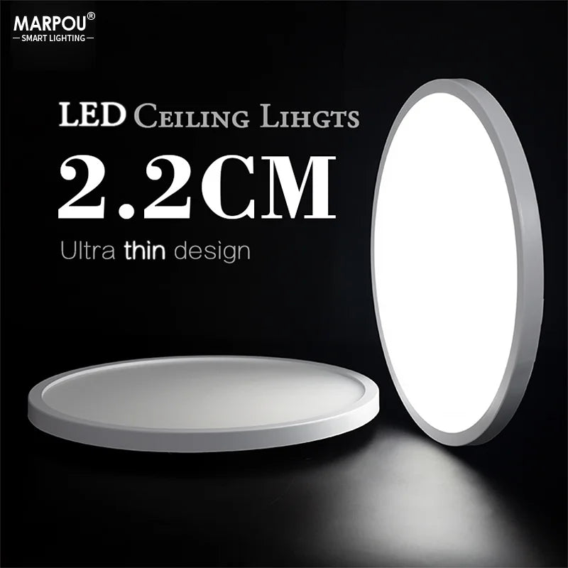 plafonnier led moderne blanc mat économique 18w 18cm sans scintillementflux lumineux