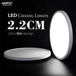 plafonnier led moderne blanc mat économique 18w 18cm sans scintillementflux lumineux