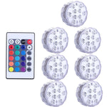 lampe led submersible transparente moderne points lumineux piscine decoration noel mariage