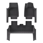 tapis sol voiture noir rayures horizontales moderne clips facile nettoyageintérieur auto protection