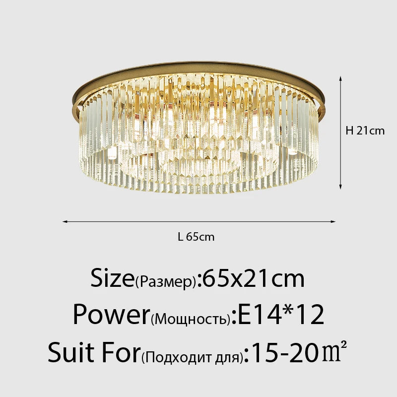 suspension lumineuse moderne cristaux noir doré led élégante tringle chambre salon