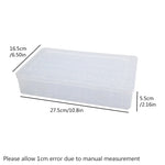 boîtes rangement transparentes empilables colorées poignée moderne 14.8cm 14.8cm 12.3cm