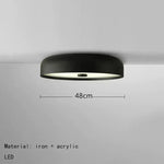 plafonnier rond moderne fer blanc noir marron adhésif led minimalist 2000 82000 lumens touch