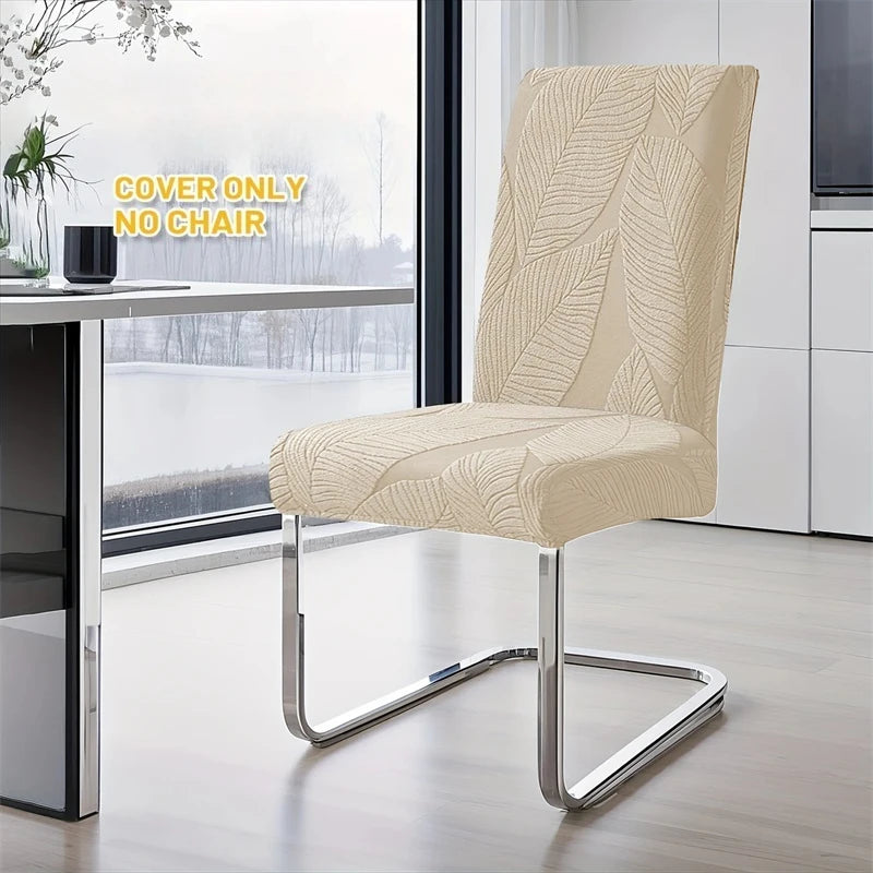 housses chaise feuilles imprimées gris moderne protection durable 38 48cm fixations élégantes 1pc 6pcs