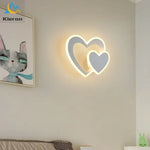 applique murale moderne cœur blanc doré gris éclairage quotidien cuisine salle manger fixée mur