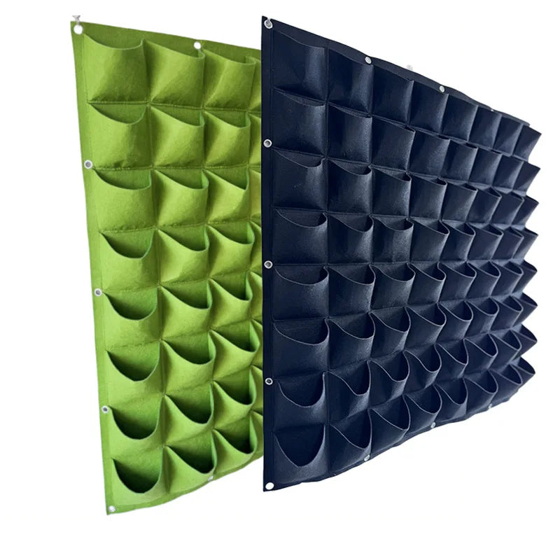 porte plantes mural vert texture feutre moderne fixations grilles plantes succulentes deco maison
