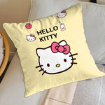 housse coussin carré hello kitty motif fleurs lapin ours coeurs chaussettes polyéstère decorative lit