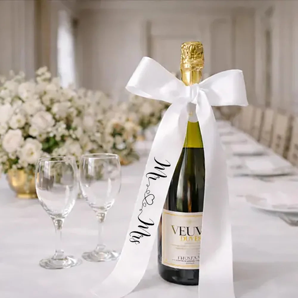 rubans satinés mariage just married elle dit oui love welcome mrs mrs forever