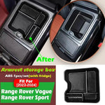 boîte rangement accoudoir central noir range rover sport vogue organisation contemporaine anti dérapant