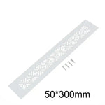 grille ventilation meuble motif géométrique moderne adhésif marron noir blanc