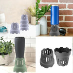 supports séchage bouteilles verres réutilisables silicone vert gris rose violet moderne minimaliste