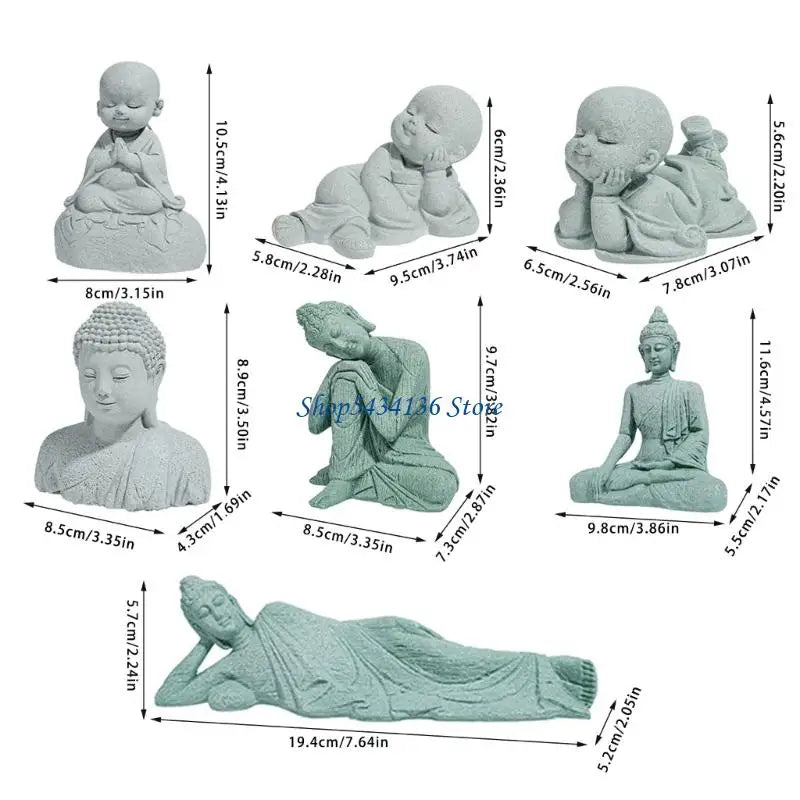 statue bébé méditant statue bouddha assis statue bouddha couché statue tête seule décoration intérieure