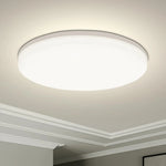 Lampe LED plafonnier moderne blanc opacité plat lisse cuisine chambre éclairage quotidien 15CM 18W