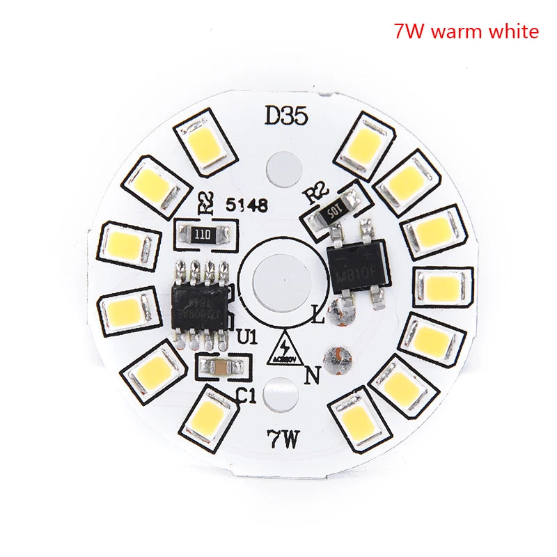 plaque led circulaire diodes blanc modernes technologie 28mm 35mm 40mm 44mm 48mm