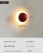 lampe murale led rouge moderne minimaliste brillante murale fixations discretes chambre salon