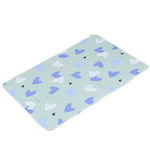 matelas bébé adulte imperméable lavable rose vert menthe cœurs dinosaures texture quiltée moderne 50x70cm