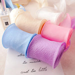 rubans décoratifs élégants polyester clips fixation bleu rose violet noir blanc gris textures douces