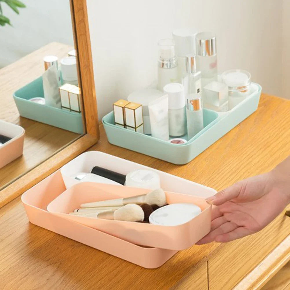 organisateur rangement moderne vert blanc orange plat lisse durable respectueux environnement minimaliste multifonctionnel