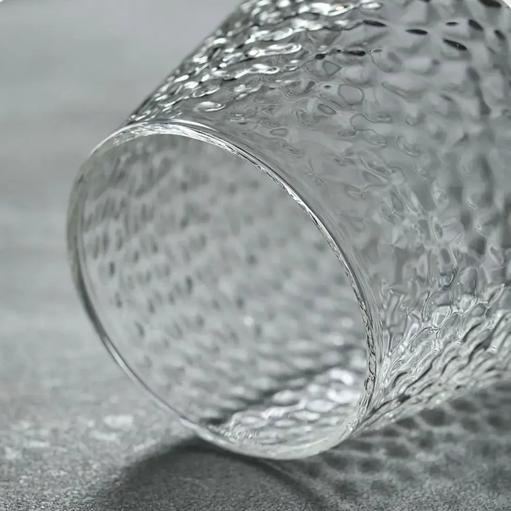 vase verre texturé moderne transparent couvercle liège décoration table hydroponie plantes