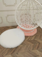 coussins décoratifs fourrure animaux rose clair blanc moderne doux lapin chat nuage