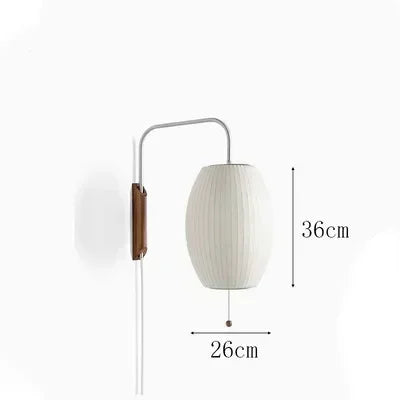 lampe murale moderne blanc bois rayures fixée mur câble électrique interrupteur cuisine chambre coucher