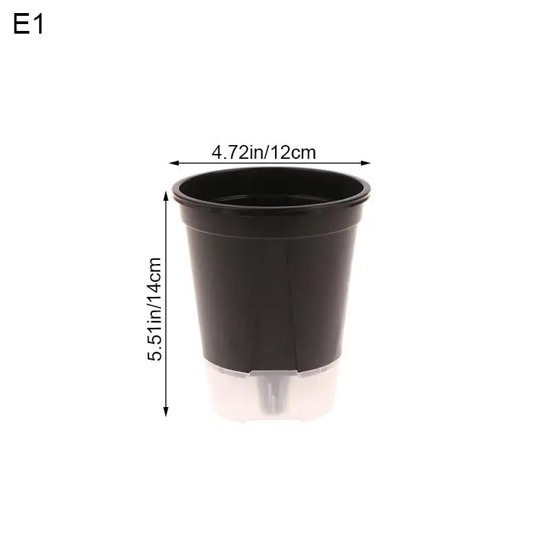 pots fleurs noirs blancs modernes couvercles perforés tailles diverses hydroponie jardinage