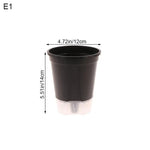 pots fleurs noirs blancs modernes couvercles perforés tailles diverses hydroponie jardinage