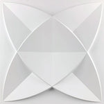 panneau mural 3D blanc motif géométrique moderne imperméable résistant humidité anti moisissure anti fumée