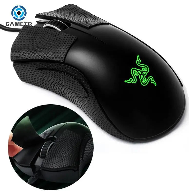 souris fil noir antidérapante caoutchouc ergonomique coussin souris points texturés