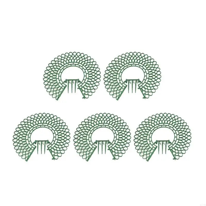 support fraisiers vert moderne grille géométrique opacité hauteur 4cm 26cm large