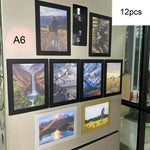 cadres photo modernes adhésifs transparents photos noir a5 a6 mur maison