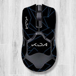 souris gamer antidérapante adhésive caoutchouc graphique moderne noir rouge bleu