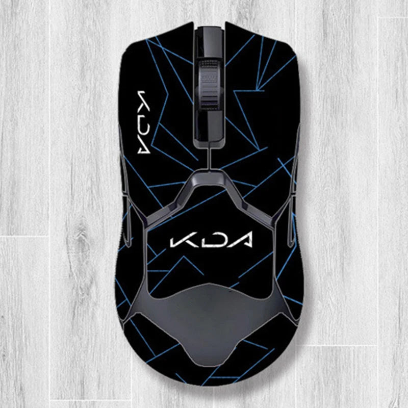 souris gamer antidérapante adhésive caoutchouc graphique moderne noir rouge bleu