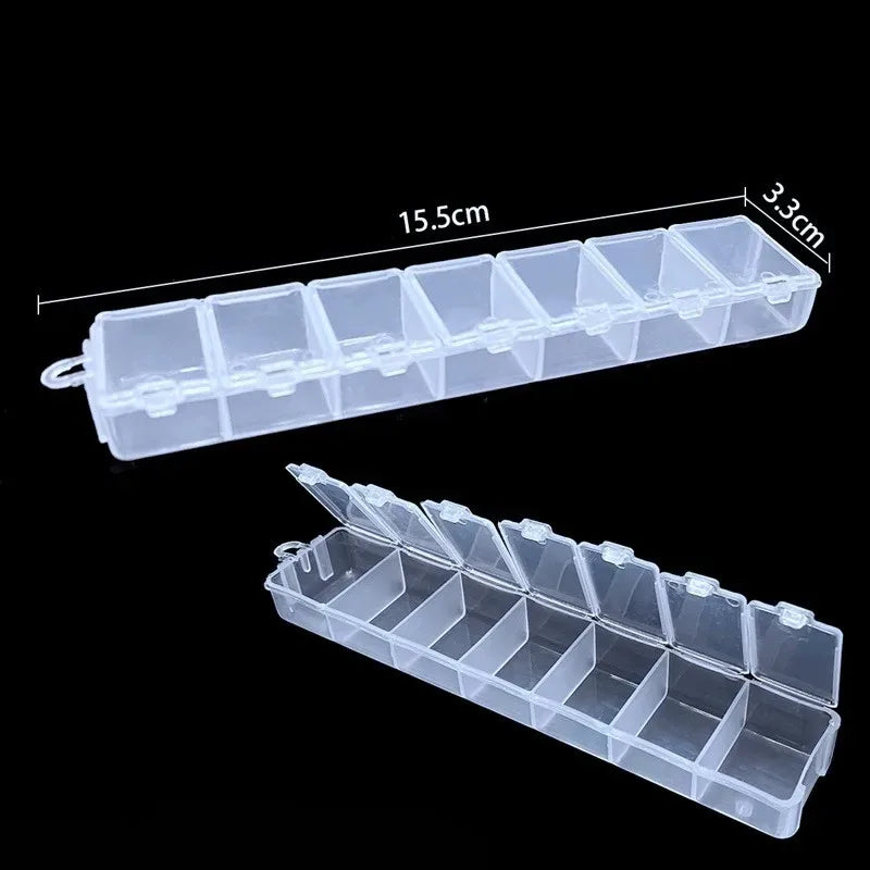 boîtes rangement bijoux transparentes compartiments clips modernes organisation bagues boucles d'oreilles