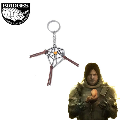 collier moderne porte clés géométrique argent marron jaune cœur doré ligne noire minimaliste