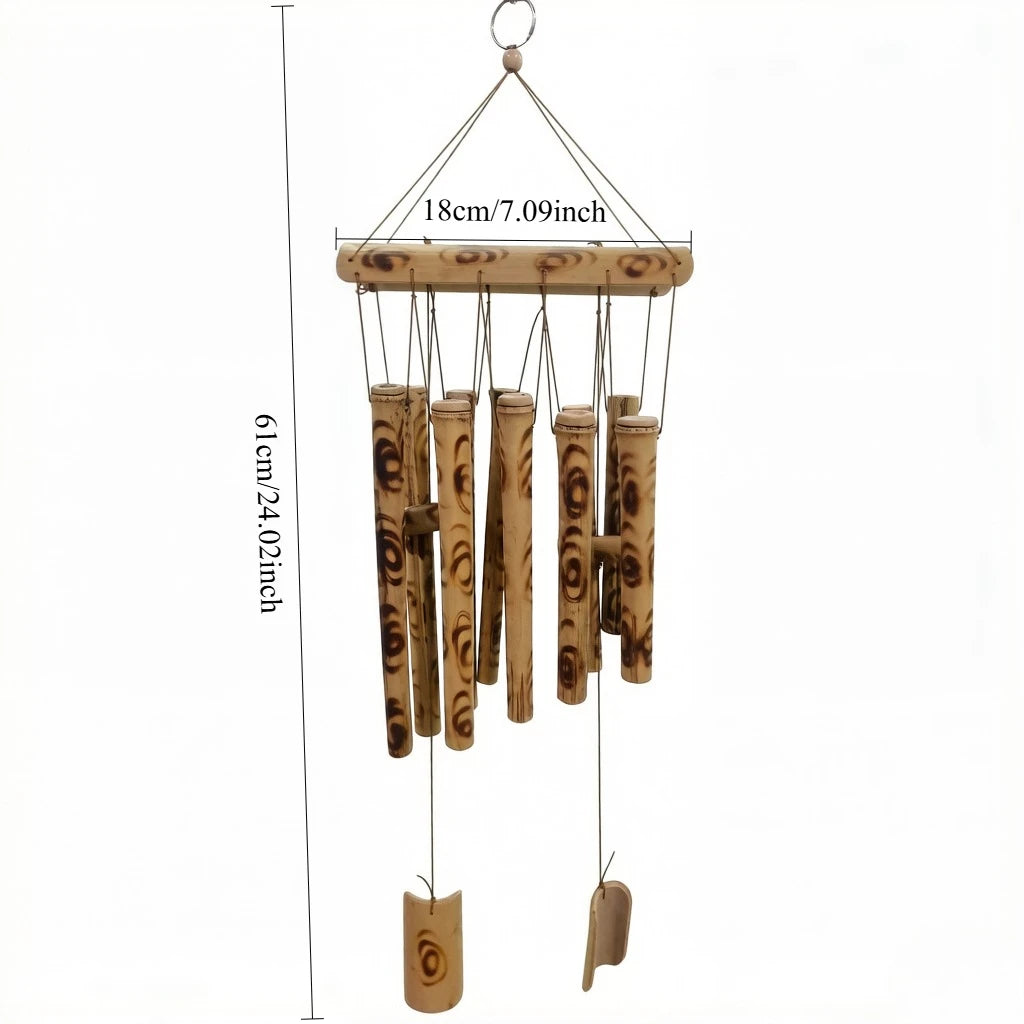 cloche vent bambou traditionnelle relaxation jardin relaxation patio détente relaxationextérieur ambiance maison brune claire
