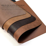 tapis table simili cuir noir marron gris moderne respectueux environnement essuyable lavable 45x30cm