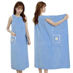 robe bain coton violet rose bleu clair vert séchage rapide lavable machine simple confortable